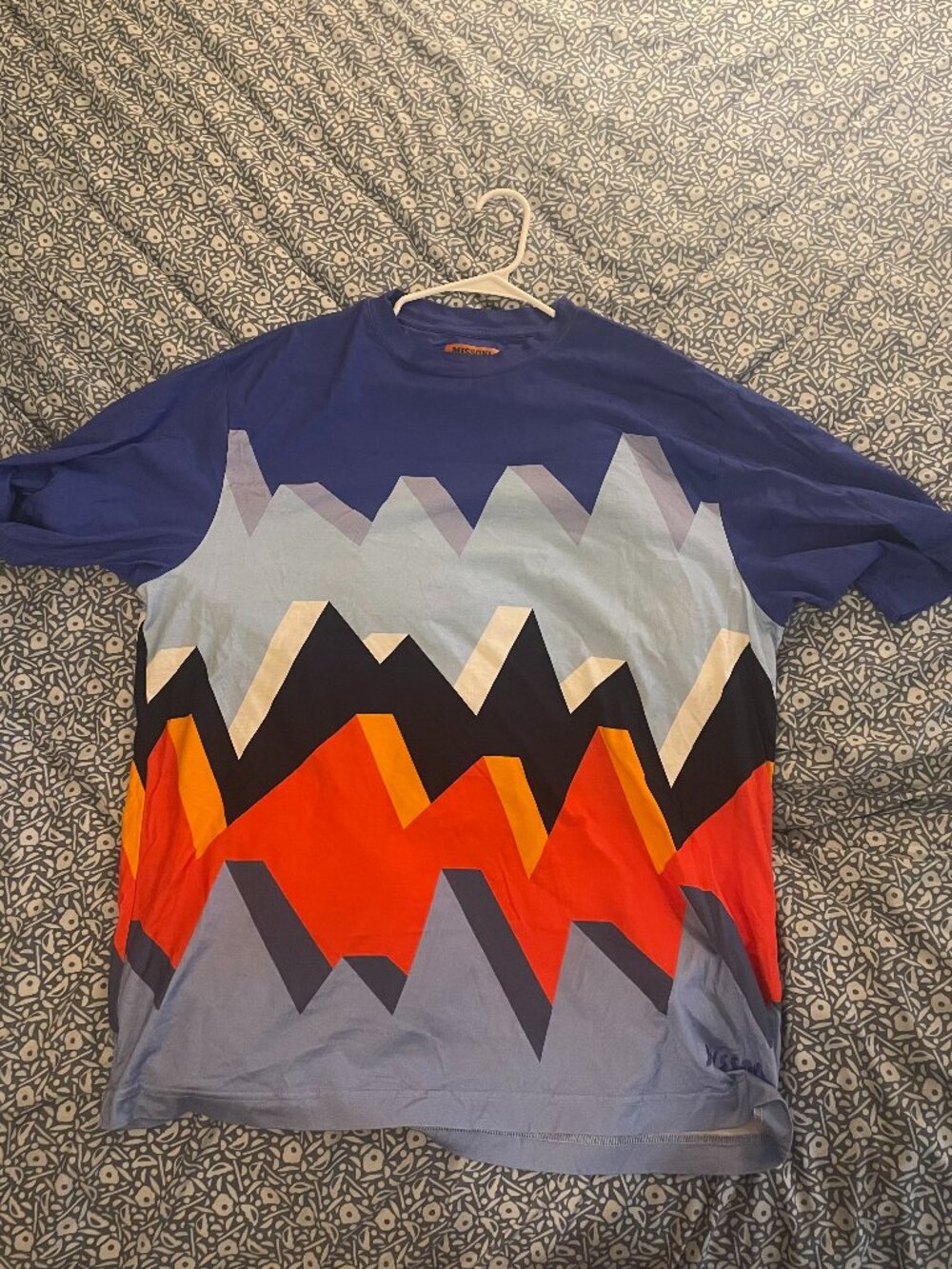 Missoni Chevron T-Shirt Orange Label Mens 2022